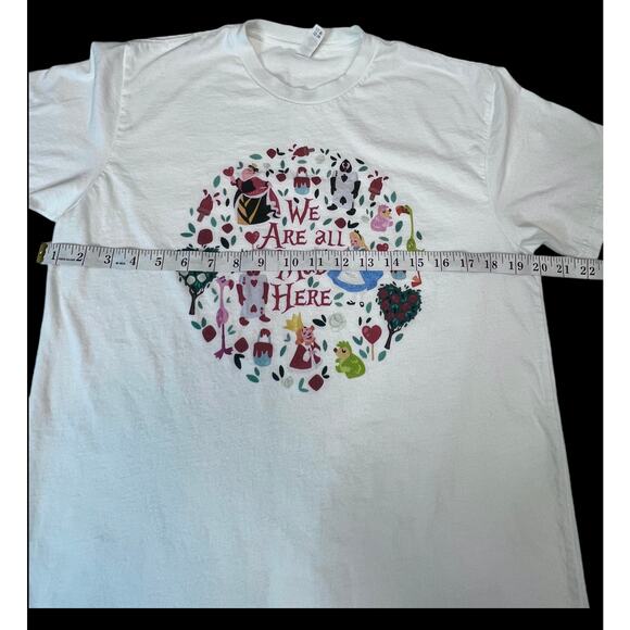 Disney Alice in Wonderland “We Are All Mad Here” Graphic T-Shirt - Medium - Picture 8 of 9